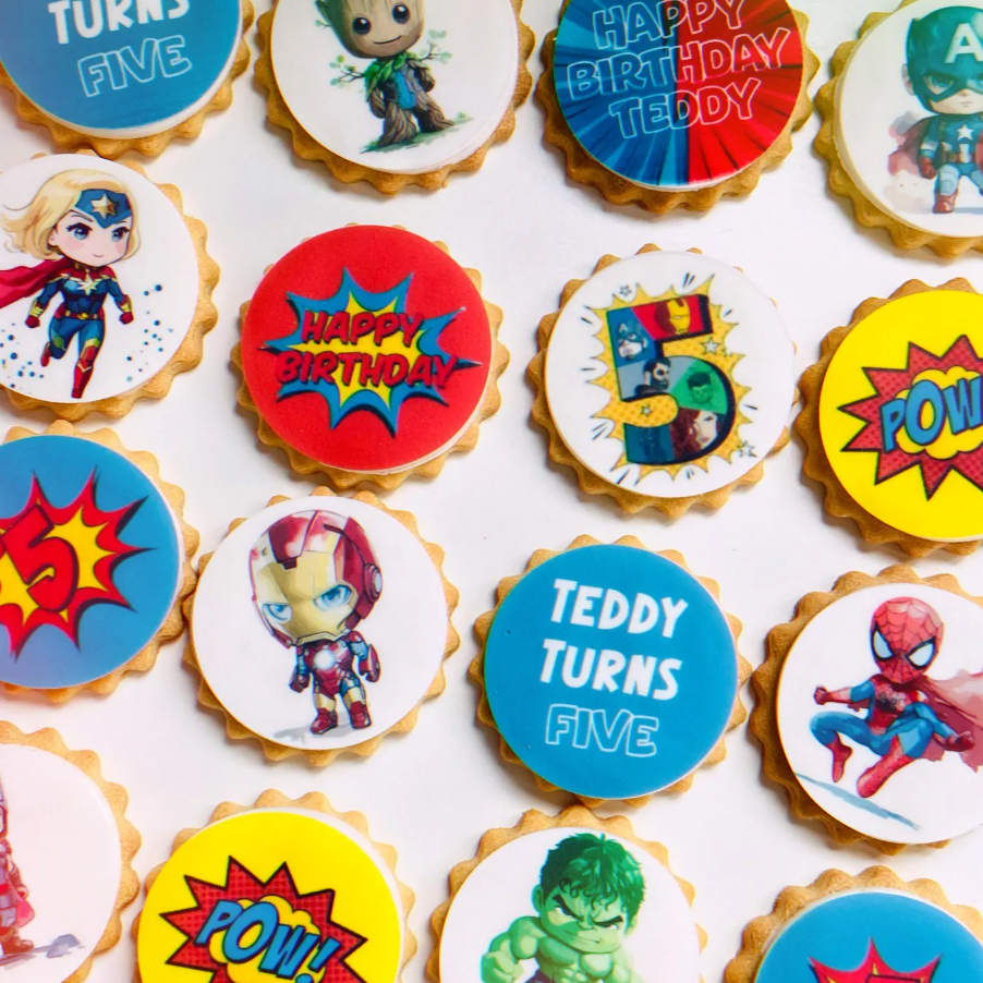 Personalised Marvel Biscuits