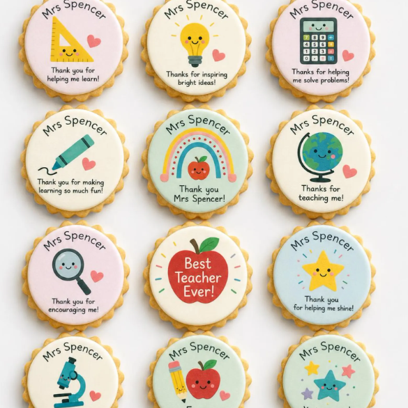 Teacher Thank You Biscuits