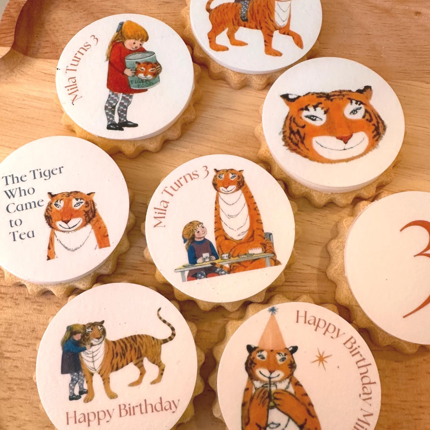 Tiger That Came To Tea Birthday Biscuits